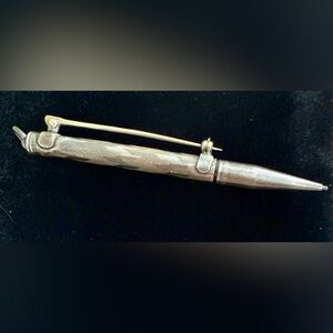 Vintage sterling silver mechanical pencil which is also a pen or a pendant.🩶